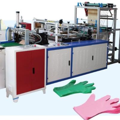 China Hotels NON WORK PE Plastic Gloves Making Machine With Automatic Waste Clean for sale