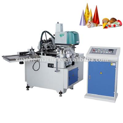 China Full Automatic Hotels XH- 220 Ice Cream Water Paper Cone Sleeve Making Machine for sale