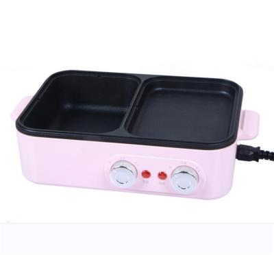 China Hotel BBQ Electric Grill With Cooking Pot With Detachable Power Cord for sale