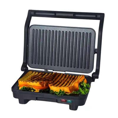 China Commercial 2 slice panini grill with oil tray, non-stick coating pan and cool touch handle for sale