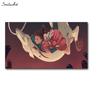 China Eco - Friendly Vivid Anime Paintings Away Paintings In Antique Room Frame for sale