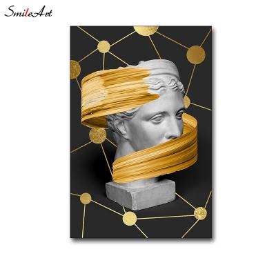 China Eco-friendly Portrait Paintings Sculpture Paintings Canvas Print Modern Wall Art For Living Room for sale