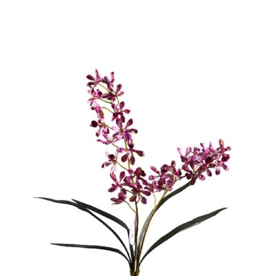 China Elegant Modern Real Touch Design Apartment Decoration Fabric Artificial Flowers Oncidium Plastic Flower for sale