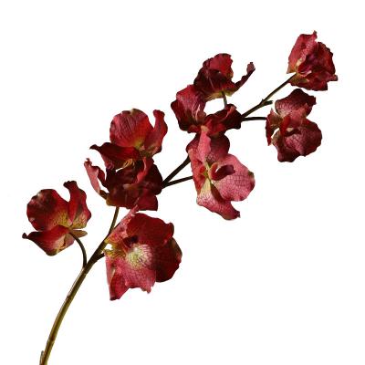 China Vanda Wholesale Real Touch Artificial Flowers Orchids Plants Artificial Branches Wedding Decoration for sale