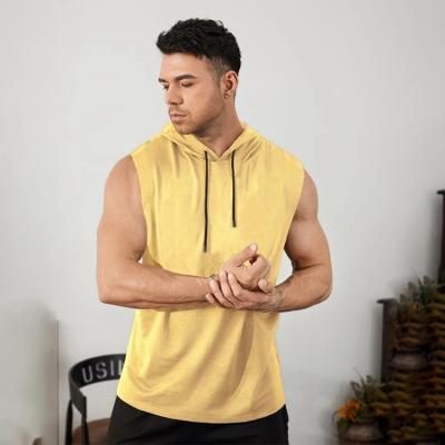 China Men Breathable Professional Sleeveless Hoodie Service Customization Comfortable Oversized Hoodie for sale