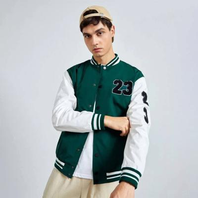 China Men Breathable Fine Performance Custom Button Baseball Jacket Full Button Baseball Style Jackets for sale