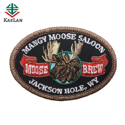 China Viable Design Logos Self Adhesive Embroidery Patches For Apparel for sale