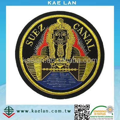 China Handmade Yarn Ingot Badges Embroidery Wholesale Price Badge for sale