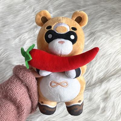 China 20cm Plush Toy Anime Genshin Impact Xiangling Guoba Panda Cartoon Cotton Doll Plush Gift Bedroom Pillow Props Home Dolls for sale