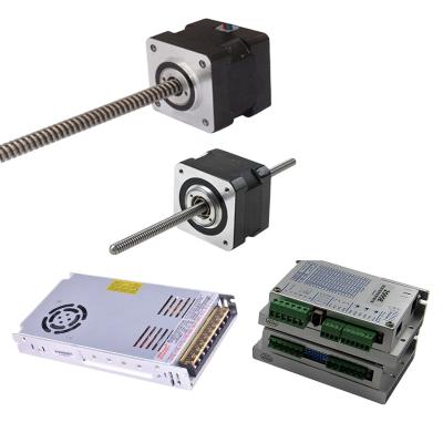 China Product High Repeat Auto Positioning Accuracy 42mm Micro Linear Stepper Motor 2 Phase 1.8 Degree NEMA 17 Hybrid Linear Stepper Motor Actuator for sale