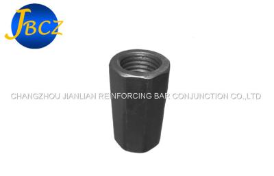 China Durable Parallel Threading Rebar Couplers / Polygonal Screw Steel Rebar  Sleeve for sale