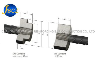 China High Tensile Tapered Thread Headed Anchors Steel Reinforcement Bars Threaded Coupler for sale