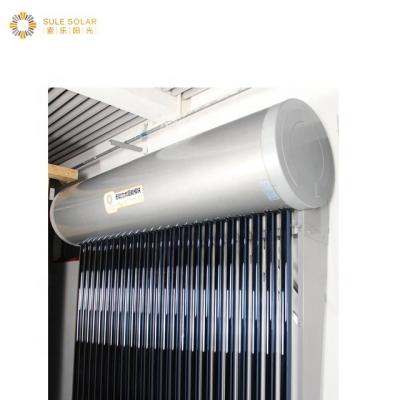 China Hotel bathroom 300 liter 500l split pressurized pressure heat pump pressure pump 200 liter solar water heater for sale