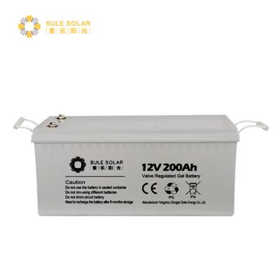 中国 External battery 12v 200ah 200ah 250ah gel battery for solar panel battery installation 販売のため