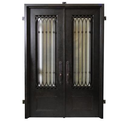 China Turkey Metal Iron Exterior Entrance Doors Front Entrance Apartment Doors Modern Door Modern Art for sale