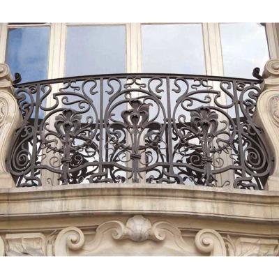 China EUROPEAN garden decorative balustrade fence post heavy duty iron fence wrought iron solid fence for sale