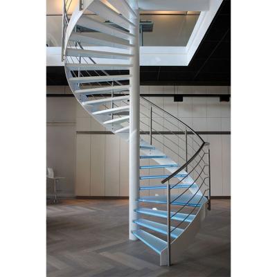 China Modern Design Modern Indoor Metal Spiral Staircase Wrought Iron Spiral Staircases for sale