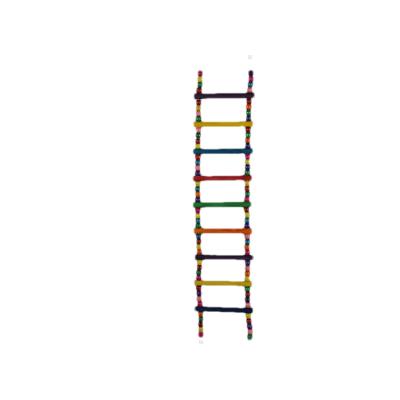 China Sustainable Eco-friendly Ladder Toy Bird Ladder Stand Parrot Toy For Small And Medium Bird for sale