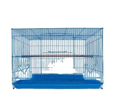 China Parrot Bird Breeding Cage Portable Iron Small Bird Cage Stocked Animal Cage for sale