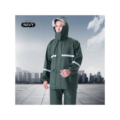 China Wholesale Various Long Displacement Men's Hooded Motorcycle Raincoat /Windproof/Eco-friendly/Durable/Soft 100% Factory Made Raincoat for sale