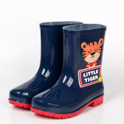 China Wholesale Fashion Trend Eco-friendly Cardboard PVC Lightweight Rubber Rain Boots For Kids for sale