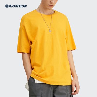 China Wholesale OEM Viable EXP Premium Custom Logo Printed Casual O Neck 100 Cotton Plain Yellow Plus Size T Shirts for sale