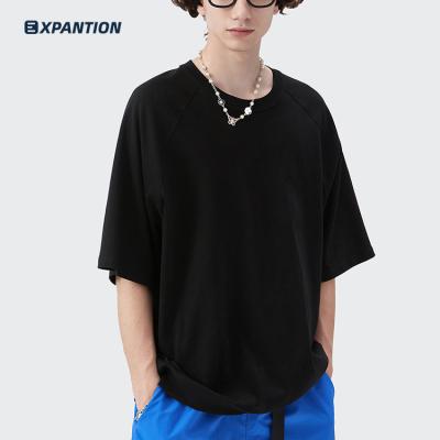 China Fashion high quality streetwear summer Anti-wrinkle EXP spring cotton 200gsm loose causal empty t-shirt for sale