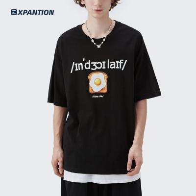 China high quality Anti-wrinkle EXP streetwear hip hop crewneck OEM custom all over screen printing unisex sublimation T-shirt for sale