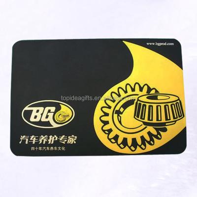 China Sustainable Factory Soft PVC Embossed Logo For Customized Phone Mats for sale