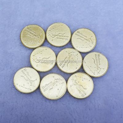 China China Stamping Double Side Logo Stainless Steel Metal Coin For Playground for sale