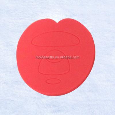 China Factory Viable Silicone Material Mug Coaster With Embossed Logo For Promotional Customized for sale