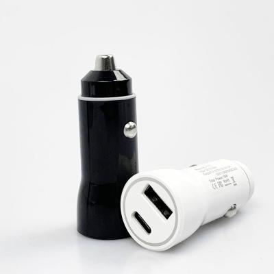 China UniversalÂ   Custom Logo Design Fast Charging 5V/3A ABS+PC Mini Car Charger Macbook /Car/Mobile Phone for sale