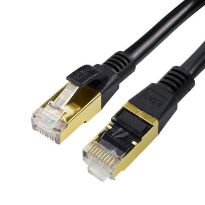 China Laptop Cat 8 Best Ethernet Round Panel Mount Extension 28AWG RJ45 Ethernet Cable For Game Streaming Laptop for sale