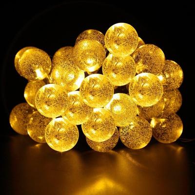 China String Lights Ip65 Crystal Ball Waterproof Christmas String Lights Porch Deck Backyard Solar Lawn Garden Solar Power Led Outdoor String Light for sale