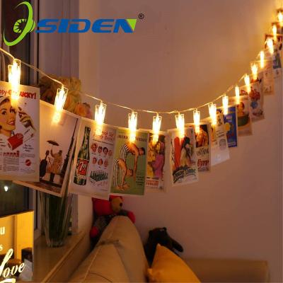 China Outdoor Clip Lights Wedding Garland Led 2m 5m 10m Usb Led String Light Christmas Fairy Lights For Photo Clip String Lights Battery Operated for sale