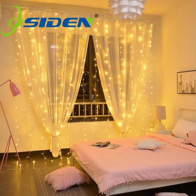 China 3*3 300led Holiday Home Wedding Christmas Plug-in Light Outdoor Decorative String Curtain Fairy String Lights Strip Party Lights for sale