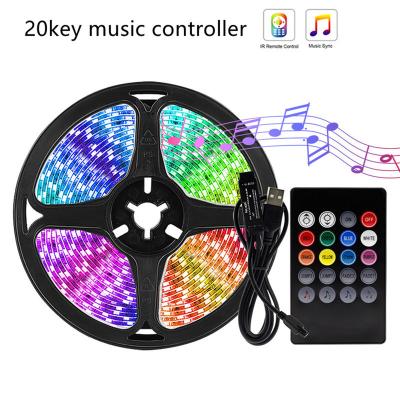 China Theme park ; Project ; Part 5v 5050 30 lights per meter rgb light strip ip20 blackboard with 20 music master controller for sale