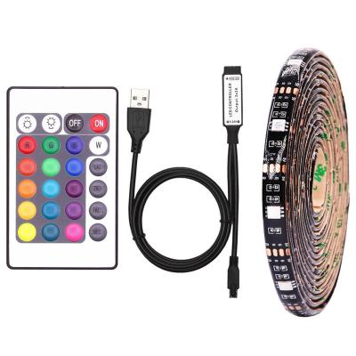 China 15 led/m TV background theme park backlight led rgb strip light smd5050 5v usb rgb light strip for living room christmas holiday decoration for sale