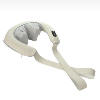 China Hot Selling Comfortable Travel Home Use Pillow Portable Cordless Electric Neck Massager for sale