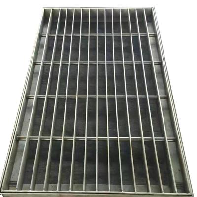 China Hot-Sell Anti Theft Anti Slip Trench Drain Grating Cover With Frame for sale