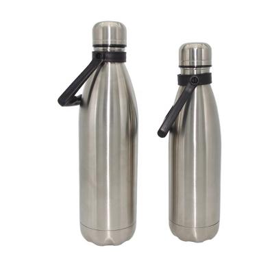 China Sustainable 1L 18/8 Stainless Steel Double Wall Sports Insulated Water Bottle With Foldable Handles for sale