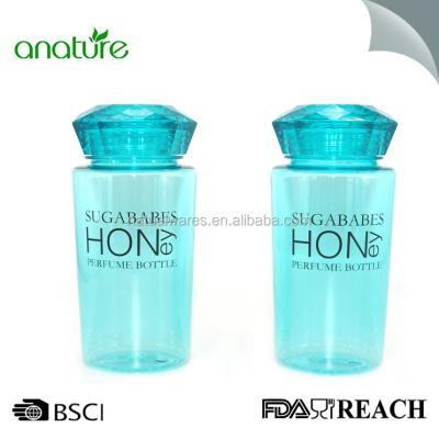 China 400ML Viable Diamond Shape Plastic Water Bottle With Customized Logo for sale