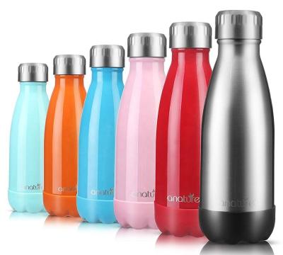 China Sustainable Stainless Steel Kids Insulated Water Bottle Cola Shaped Drink Bottle Sport Bottle for sale