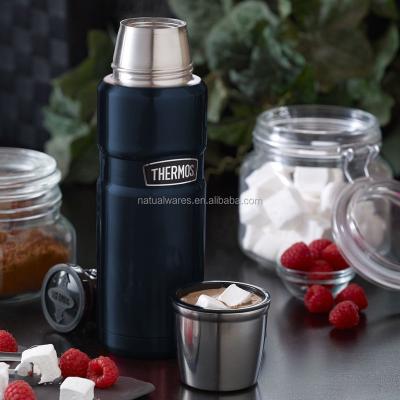 China 16Ounce High Grade Sustainable Double Wall Stainless Steel Thermos Vacuum Flask High Quality Midnight Blue for sale