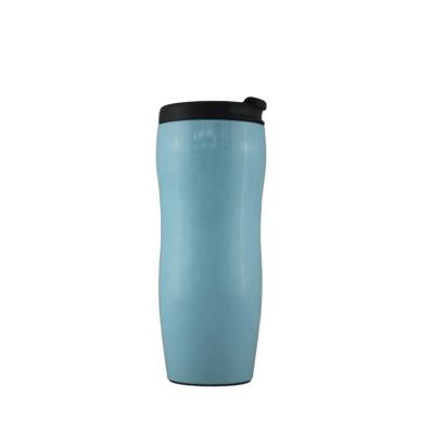 China Sustainable Double Wall Vacuum Insulated Stainless Steel Travel Mug, 15oz for sale