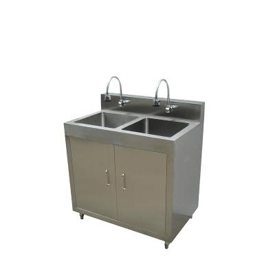 China Factory design clean room unique tilt activated cleanroom hospital stainless steel automatic hand sink for sale