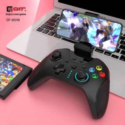 China With Phone Holder GCHT 2022 Switch Gamepad Joystick Game Controller BT5.0 Wireless High Quality Joystick For Mobile Phone Tablet TV Box Holder for sale