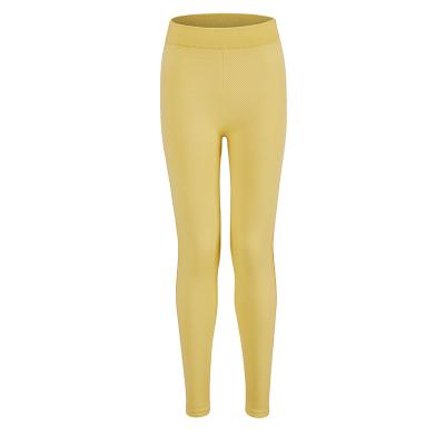 China Breathable Squat Proof Yellow Waist Tight Sportswear Women Leggings Fitness Gym Wear 2021 for sale