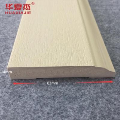 China Houtkorrelcoating WPC-deur Architrave Frame Baseboard Interieurversiering Te koop