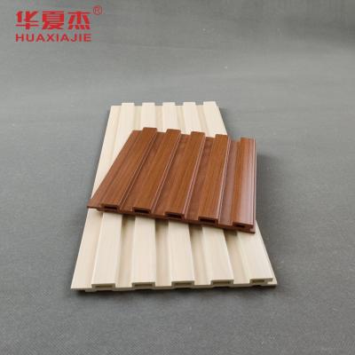 China Waterproof UPVC Vinyl Wall Cladding Wood Plastic Composite Wall Panel for sale